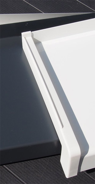 Hliníkový parapet stříbrná antracit bílá