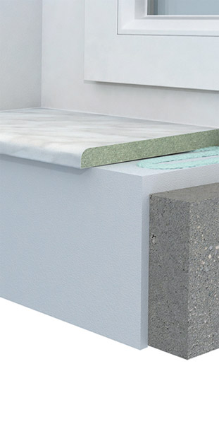 Parapet Postforming bez nosu